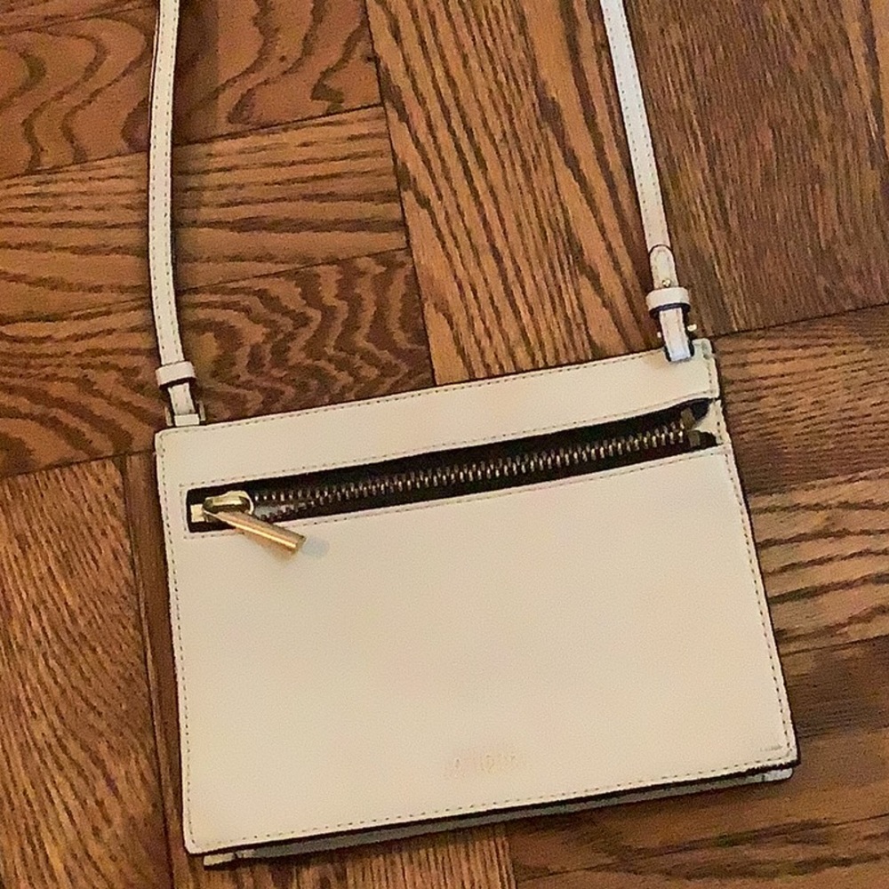 Kate Spade white mini crossbody bag
